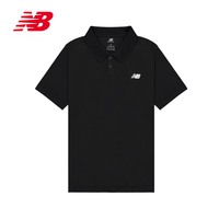 new balance NB官方夏季男款时尚透气短袖休闲百搭舒适POLO衫 BK MT51519 M