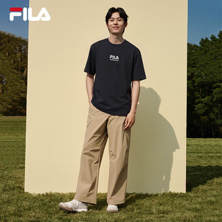 FILA斐乐 冰丝抗菌 传奇蓝 XL 男士T恤