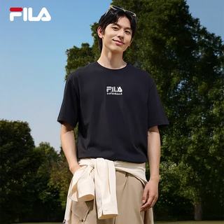 FILA斐乐 冰丝抗菌 传奇蓝 XL 男士T恤