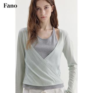 fano studios 范洛Fano 法式拼色叠穿两件套