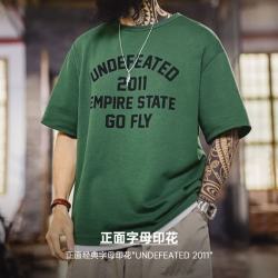 马登 工装美式章仔印花T恤