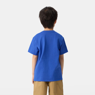 Gap/盖璞 男女童纯棉短袖T恤 蓝色 160cm