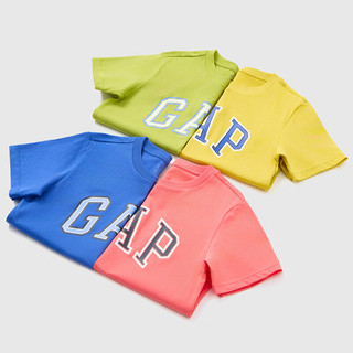 Gap/盖璞 男女童纯棉短袖T恤 蓝色 160cm