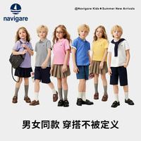 navigare 意大利小帆船 儿童短袖polo衫