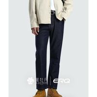 ERQ [抗掉色面料]黑牡丹牛仔901 夏季超薄（加长款） 裤长108cm，6.2oz无弹 36 建议180斤-190斤