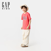Gap 纯棉短袖T恤 珊瑚红 130cm