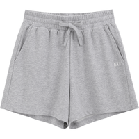 Gap 盖璞 女装印花logo抽绳松紧腰针织短裤