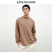 太平鸟 男士半高领长袖T恤