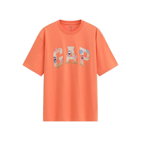 Gap 盖璞 891400 纯棉 Logo印花 圆领短袖T恤