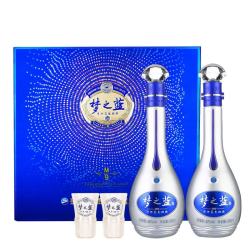 洋河 梦之蓝 蓝色经典 M9 52%vol 浓香型白酒 500ml*2瓶 礼盒装