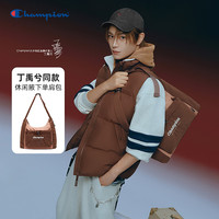 Champion 冠军斜挎包25秋季新款女时尚腋下包男运动单肩包 棕色 均码