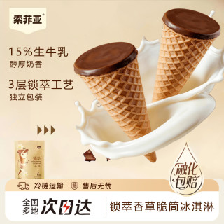 索菲亚 香草口味冰淇淋90g*1 6小支 冰激凌 雪糕