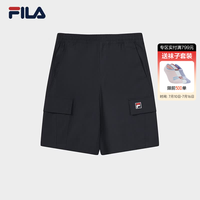 FILA 官方男士梭织五分裤2026夏季新款时尚裤子休闲工装短裤 传奇蓝-NV XL 180/88A/XL