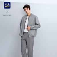 海澜之家 夹克男2026春季新款轻商务经典系列棒球领挺括外套男 中灰花纹15 M 170/88A 推荐125~136斤