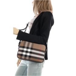 BURBERRY A:LL LG 女款经典格纹大号相机包