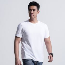 龙牙 二代龙牙秘之疾风速干珠地圆领短袖T恤男百搭纯白 白色 S