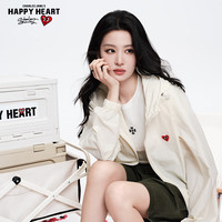 CHARLES JANG'S HAPPY HEART 户外皮肤衣男女同款百搭休闲UPF50 防晒衣 米白XL
