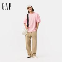 Gap 724970 纯棉小熊刺绣 淡粉色 M(170/92A) 短袖T恤