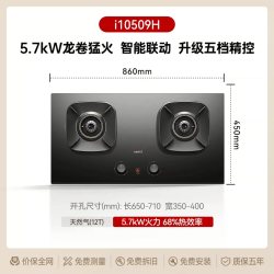 华帝 燃气灶家用一键爆炒嵌入式厨房煤气灶灶台509H