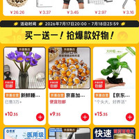 20点:京东 京喜买一送一会场 20点全场商品买一送一