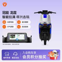 雅迪 冠能龙霆Y-G 电动自行车 时尚男士通勤代步防盗智能电动车 颜色到店自选