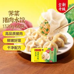 湾仔码头 白菜三鲜猪肉水饺 66只 1.32kg