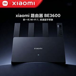 小米 路由器BE3600千兆黑色无线WiFi7家用宿舍办公智能双频5g穿墙