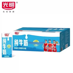 光明 纯牛奶 200ml*24盒