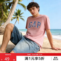 Gap 男女装春季款棉质字母印花logo短袖T恤上衣美版797924