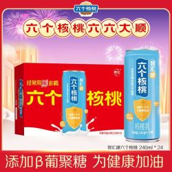 六个核桃 智汇健核桃乳 240ml*24罐