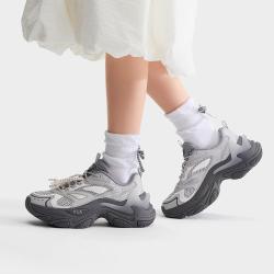 FILA 女鞋运动休闲鞋女士时尚厚底增高老爹鞋
