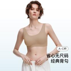 Ubras 无尺码背勾款无钢圈无痕透气粉底液内衣女士文胸秋