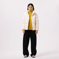 千仞岗 短款羽绒服女士立领休闲面包服简约时尚百搭外套保暖防寒服