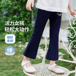 Classic Teddy 夏季弹力舒适女童打底裤儿童喇叭裤婴幼打底裤儿童裤子八分裤