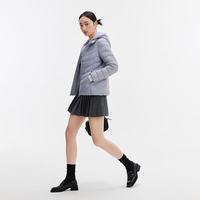 千仞岗 轻薄羽绒服时尚短款百搭可拆卸帽子叠穿外套女士保暖防寒服