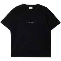 JACK&JONES 100%纯棉字母刺绣 黑色 L 男士T恤