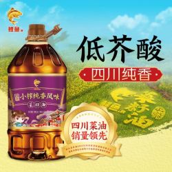 鲤鱼 非转基因菜籽油 四川小榨纯香 4升