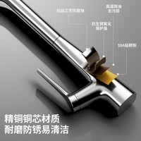 品洱 cw-01 SUS304不锈钢水槽锤纹集渣大单槽厨房洗菜盆 60×40 原色 台控下水