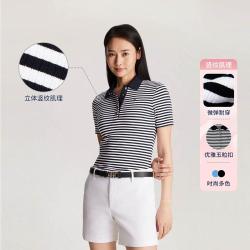 TOMMY HILFIGER TommyHilfiger25秋冬女商务休闲翻领短袖T恤POLO衫