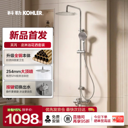 科勒 淋浴一体式花洒套装 250mm顶喷+手持喷头 芙芮凌常规款