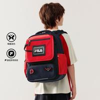 FILA 儿童双肩包男童女童舒适大容量百搭夜间反光蝶翼一到六年级书包