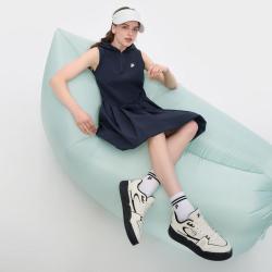 FILA 女装FUSION系列连衣裙女士时尚潮流连帽无袖日常梭织连衣裙