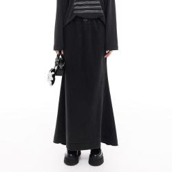 d'zzit 半身裙春秋别致前卫长款牛仔鱼尾裙女