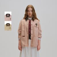 TEENIE WEENIE 小熊女装外套26春新款复古潮流彩色水洗巴恩风短外套
