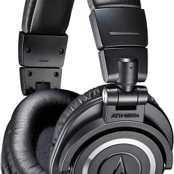 铁三角 ATH-M50X 耳罩式头戴式动圈有线耳机 黑色