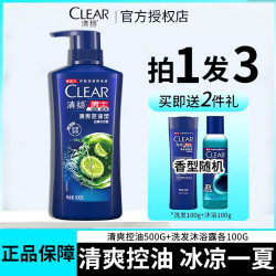 清扬 男士去屑洗发露 清爽控油型 + 500g