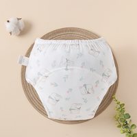 圣贝奇 冰丝训练裤女宝宝戒尿裤夏季纯棉透气可洗男女儿童尿不湿神器网眼