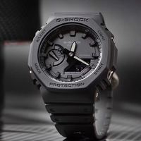 CASIO 农家橡树GSHOCK潮流时尚八角黑武士双显运动防水男表GA2100-1A1