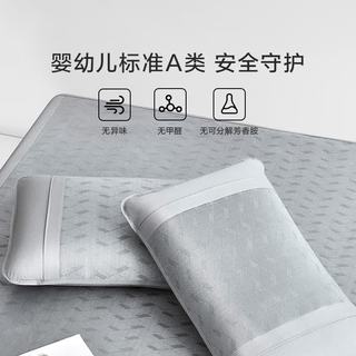 罗莱生活 悦尚可水洗冰藤席 灰色 120cm*200cm 两件套