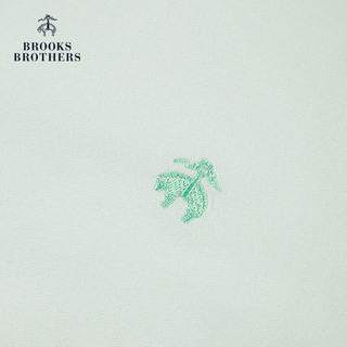 布克兄弟BrooksBrothers男士美式牛津纺扣结领短袖休闲衬衫 4007-浅绿色